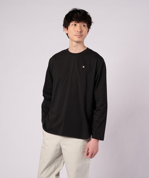 Arnold Palmer（アーノルドパーマー）の「シェア ラウンドヘム ロングスリーブTシャツ（Tシャツ/カットソー・レディース・ホワイト/ブラック/杢グレー/グリーン・S/M/L/LL/XS）」の3枚目の写真