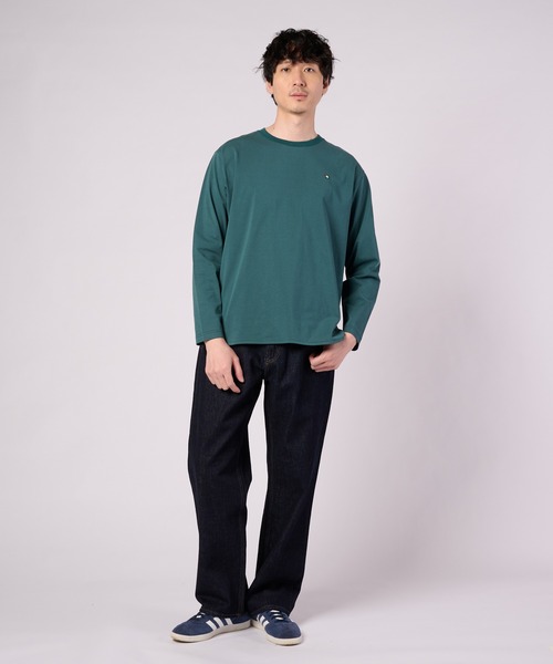 Arnold Palmer(アーノルドパーマー)の「シェア ラウンドヘム ロングスリーブTシャツ(Tシャツ/カットソー・レディース・ホワイト/ブラック/杢グレー/グリーン・S/M/L/LL/XS)」の7枚目の写真
