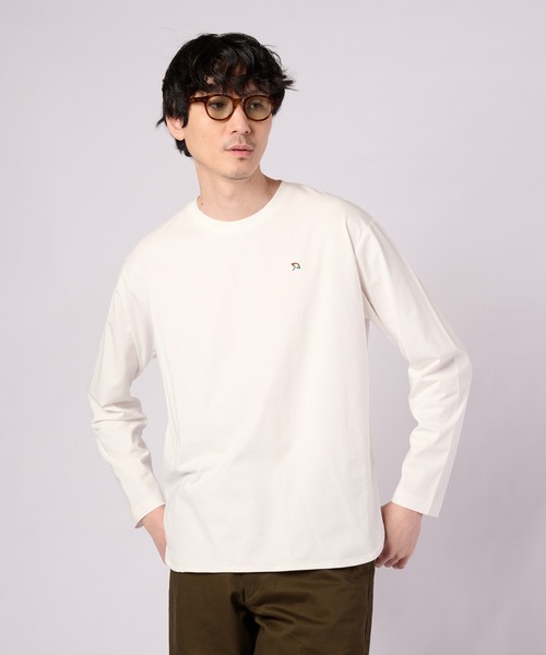 Arnold Palmer(アーノルドパーマー)の「シェア ラウンドヘム ロングスリーブTシャツ(Tシャツ/カットソー・レディース・ホワイト/ブラック/杢グレー/グリーン・S/M/L/LL/XS)」の14枚目の写真