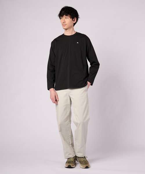 Arnold Palmer(アーノルドパーマー)の「シェア ラウンドヘム ロングスリーブTシャツ(Tシャツ/カットソー・レディース・ホワイト/ブラック/杢グレー/グリーン・S/M/L/LL/XS)」の20枚目の写真