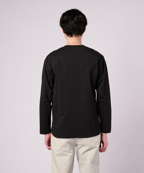 Arnold Palmer(アーノルドパーマー)の「シェア ラウンドヘム ロングスリーブTシャツ(Tシャツ/カットソー・レディース・ホワイト/ブラック/杢グレー/グリーン・S/M/L/LL/XS)」の10枚目の写真