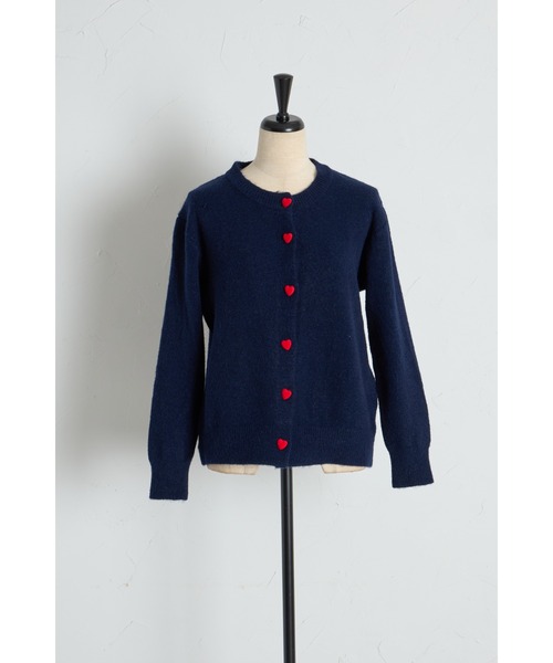 tocco closet(トッコ クローゼット)の「【ZOZO限定】ミニハート釦ニットカーディガン(カーディガン/ボレロ・レディース・ブラック/ネイビー/グレー・M)」の22枚目の写真