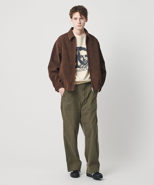 BEAUTY&YOUTH UNITED ARROWS(ビューティーアンドユースユナイテッドアローズ)の「ヘリンボーン ツイル ベイカーパンツ(カーゴパンツ・メンズ・オリーブ/ブラック・M/S/L/XL)」の5枚目の写真