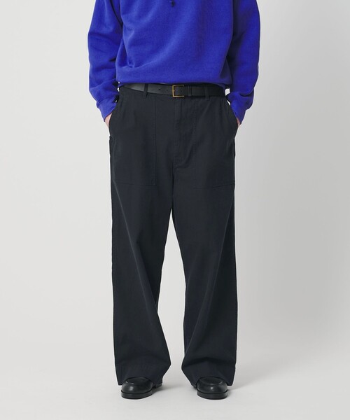 BEAUTY&YOUTH UNITED ARROWS(ビューティーアンドユースユナイテッドアローズ)の「ヘリンボーン ツイル ベイカーパンツ(カーゴパンツ・メンズ・オリーブ/ブラック・M/S/L/XL)」の6枚目の写真