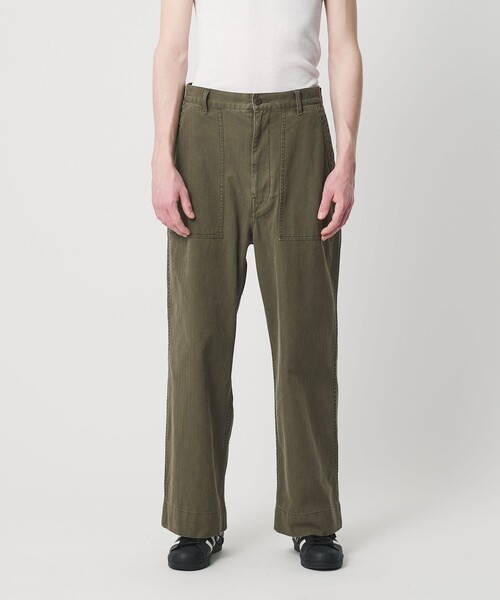 BEAUTY&YOUTH UNITED ARROWS(ビューティーアンドユースユナイテッドアローズ)の「ヘリンボーン ツイル ベイカーパンツ(カーゴパンツ・メンズ・オリーブ/ブラック・M/S/L/XL)」の9枚目の写真