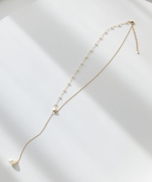 Andemiu（アンデミュウ）の「アシメパールY字ネックレス639531（ネックレス）」