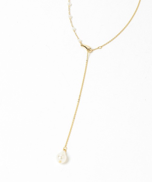 Andemiu（アンデミュウ）の「アシメパールY字ネックレス639531（ネックレス・レディース・シルバー/ゴールド・FREE）」の7枚目の写真