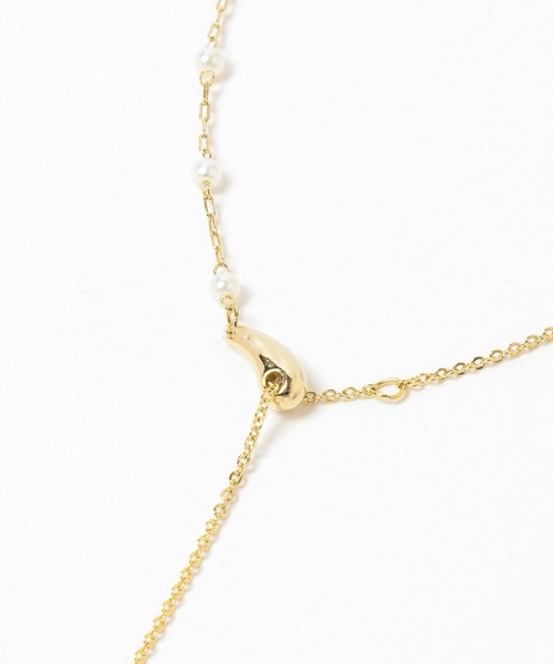 Andemiu（アンデミュウ）の「アシメパールY字ネックレス639531（ネックレス・レディース・シルバー/ゴールド・FREE）」の9枚目の写真