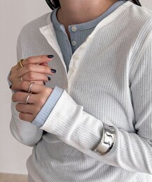 fredy emue | シアーテレコヘンリーネックプルオーバー(Tシャツ/カットソー)