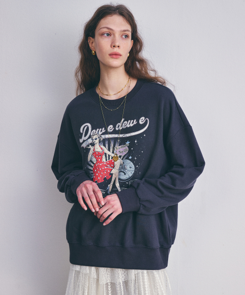 DEWEDEWE(デュイデュイ)の「ミューズ スウェットシャツ_グレー(スウェット・レディース・その他・SMALL/MEDIUM)」の1枚目の写真
