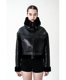 LINE BELT MUSTANG JACKET BLACK