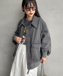 ARMY TWILL（アーミーツイル）の「[ARMY TWILL アーミーツイル] 別注 デニム A-2フライトジャケット（ブルゾン）」