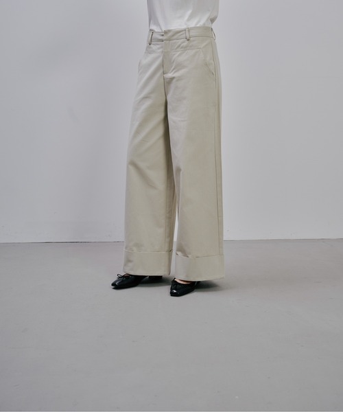 Julep(ジュレップ)の「chino Wide Pants(チノパンツ・レディース・アイボリー/ベージュ/ブラック・SMALL/MEDIUM)」の8枚目の写真