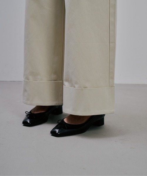 Julep(ジュレップ)の「chino Wide Pants(チノパンツ・レディース・アイボリー/ベージュ/ブラック・SMALL/MEDIUM)」の14枚目の写真