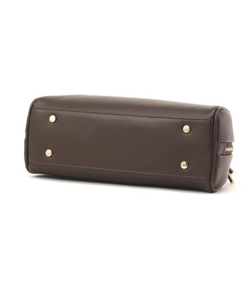 NATURAL BEAUTY BASIC（ナチュラルビューティーベーシック）の「◇スリーズボストンバッグ（ボストンバッグ・レディース・ベージュ系その他/ダークブラウン/ブラック・ﾌﾘ-）」の11枚目の写真