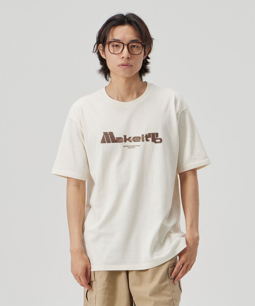 MAKEITTO（メイキット）の「[BOLD LETTERING] CREW NECK TEE_CREAM（Tシャツ/カットソー・メンズ・その他・M/L/XL/XXL）」の3枚目の写真