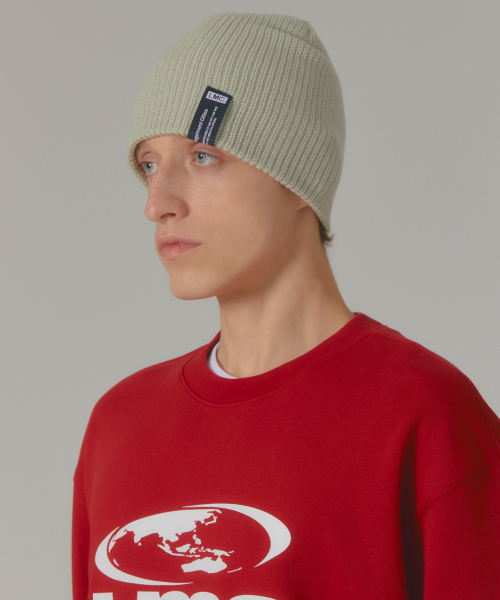 LMCの「LABEL SHORT BEANIE ivory（ニットキャップ/ビーニー・レディース・その他・ONE SIZE）」の3枚目の写真