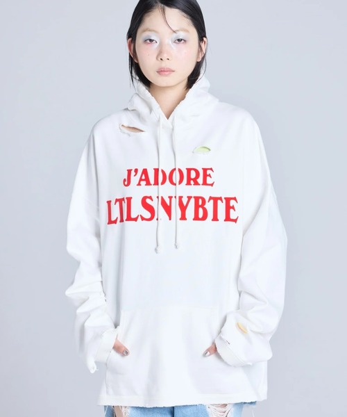 Little sunny bite（リトルサニーバイト）の「littlesunnybite/リトルサニーバイト/Jadore LSB hoodie（パーカー・レディース・ブラック/ブルー/ホワイト・S/M）」の2枚目の写真