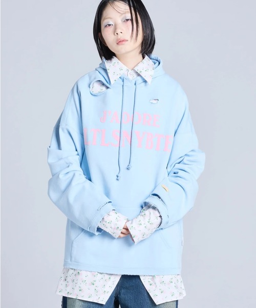 Little sunny bite（リトルサニーバイト）の「littlesunnybite/リトルサニーバイト/Jadore LSB hoodie（パーカー・レディース・ブラック/ブルー/ホワイト・S/M）」の3枚目の写真