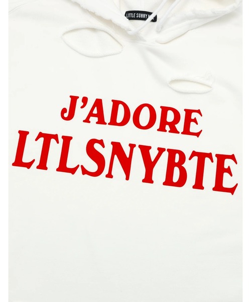 Little sunny bite（リトルサニーバイト）の「littlesunnybite/リトルサニーバイト/Jadore LSB hoodie（パーカー・レディース・ブラック/ブルー/ホワイト・S/M）」の12枚目の写真