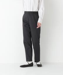 ◆【定番】サテンストレッチ細身ストレートパンツ