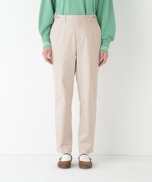 human woman（ヒューマンウーマン）の「◆【定番】サテンストレッチ細身ストレートパンツ（その他パンツ・レディース・ベージュ/グレー系その他・SMALL/MEDIUM）」の8枚目の写真