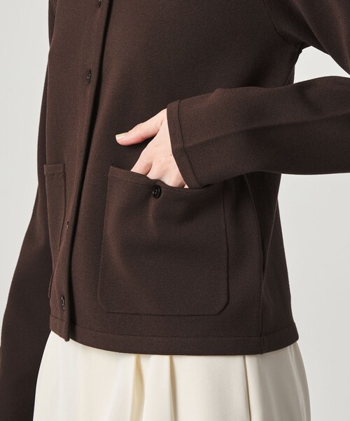 Steven Alan(スティーブンアラン)の「<Steven Alan>ミラノリブ ショートカーディガン(カーディガン/ボレロ・レディース・ダークブラウン/オフホワイト/ブラック・FREE)」の16枚目の写真