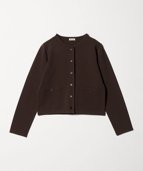 Steven Alan(スティーブンアラン)の「<Steven Alan>ミラノリブ ショートカーディガン(カーディガン/ボレロ・レディース・ダークブラウン/オフホワイト/ブラック・FREE)」の17枚目の写真