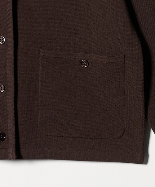 Steven Alan(スティーブンアラン)の「<Steven Alan>ミラノリブ ショートカーディガン(カーディガン/ボレロ・レディース・ダークブラウン/オフホワイト/ブラック・FREE)」の21枚目の写真