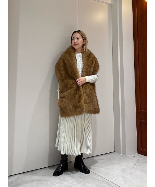 ESTNATION（エストネーション）の「ESTNATION / レース ジャガード クルーネック プルオーバー（ニット/セーター・レディース・オフホワイト/ブラック・FREE）」の16枚目の写真