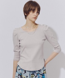 LA BELLE ETUDE | ギャザーパフショートスリーブカットソー(Tシャツ/カットソー)