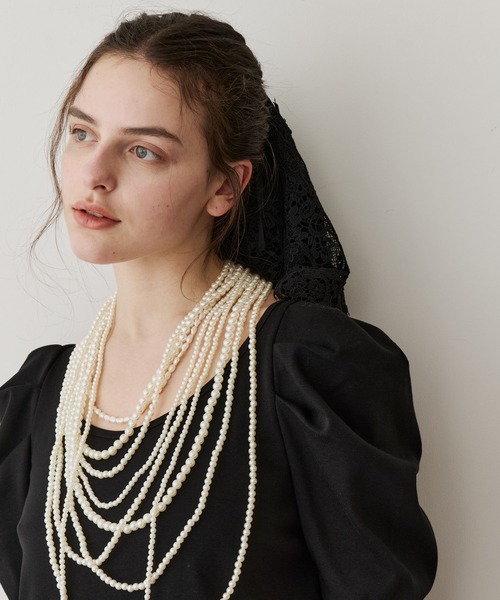 LA BELLE ETUDE（ラベルエチュード）の「ギャザーパフショートスリーブカットソー（Tシャツ/カットソー・レディース・ライトブルー/ブラック/ピンク/ホワイト・FREE）」の19枚目の写真