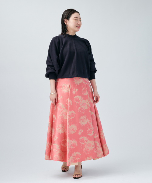 VERMEIL par iena（ヴェルメイユパーイエナ）の「GIRANI タックスカート（スカート・レディース・ピンク・38/36）」の3枚目の写真