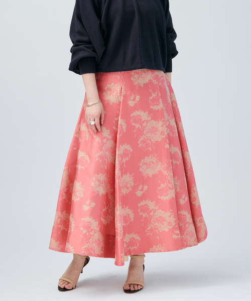 VERMEIL par iena（ヴェルメイユパーイエナ）の「GIRANI タックスカート（スカート・レディース・ピンク・38/36）」の5枚目の写真