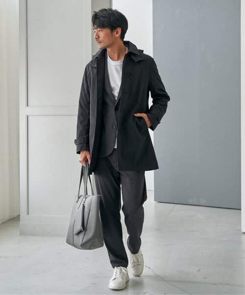 2WAYライナー付きフードステンカラー（ステンカラーコート）｜IKKA