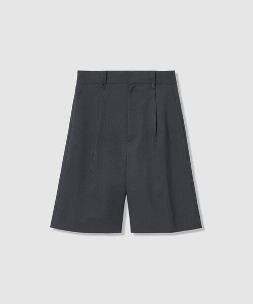 ANAYI（アナイ）の「【セットアップ対応商品】シャークスキンハーフパンツ（その他パンツ・レディース・ネイビー/ブラック系その他・38/36）」の2枚目の写真