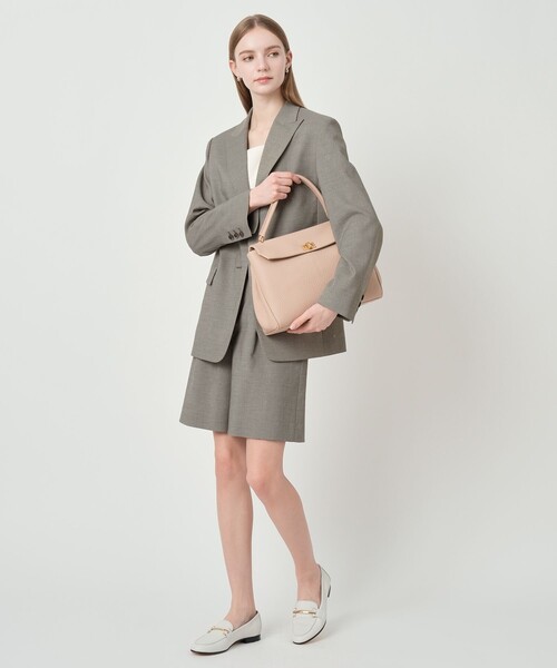 ANAYI（アナイ）の「【セットアップ対応商品】シャークスキンハーフパンツ（その他パンツ・レディース・ネイビー/ブラック系その他・38/36）」の8枚目の写真