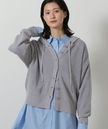 LAKOLE | 12ゲージアゼフードニットカーディガン / 652804(カーディガン/ボレロ)