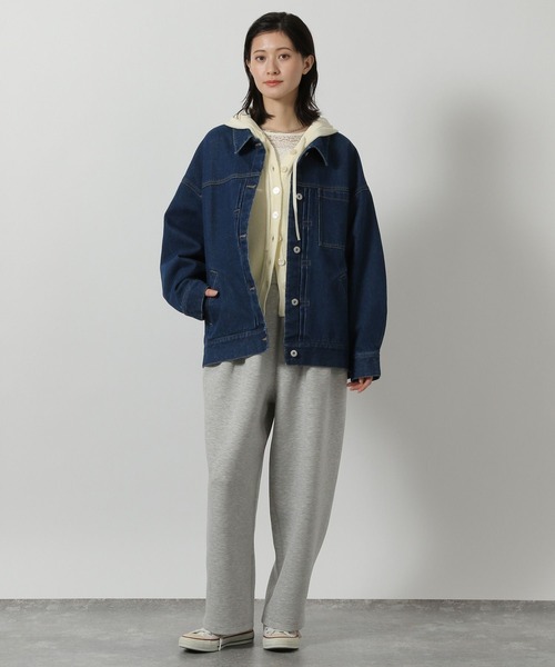 LAKOLE（ラコレ）の「12ゲージアゼフードニットカーディガン / 652804（カーディガン/ボレロ・レディース・グレー/アイボリー/イエロー/ネイビー・FREE）」の5枚目の写真