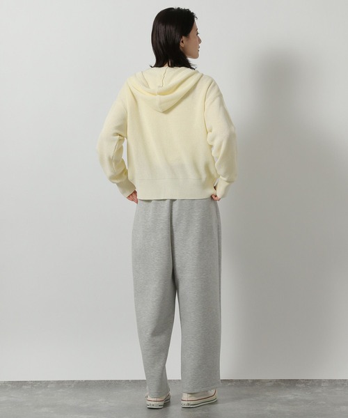 LAKOLE（ラコレ）の「12ゲージアゼフードニットカーディガン / 652804（カーディガン/ボレロ・レディース・グレー/アイボリー/イエロー/ネイビー・FREE）」の8枚目の写真