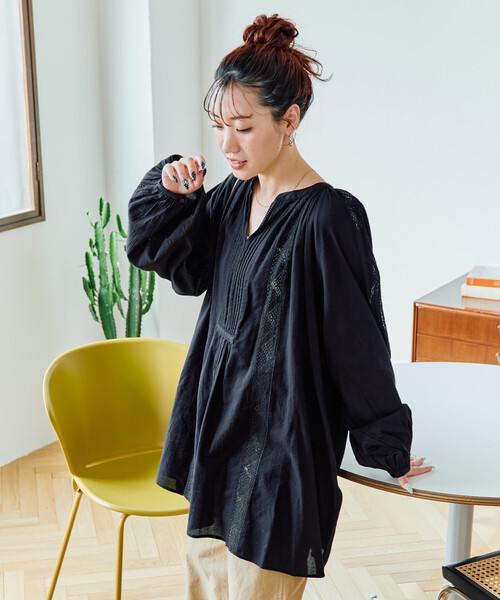 プリーツプリーズ　カラーシャツ　ジャンパー　トップス　長袖　黒　size3 楽天市場】issey miyake pleats please（トップス｜レディース