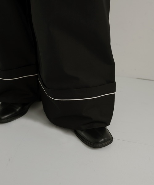 hellam（へラム）の「パイピングツイルワイドパンツ（その他パンツ・レディース・ブラック/ブラウン/ベージュ・FREE）」の19枚目の写真