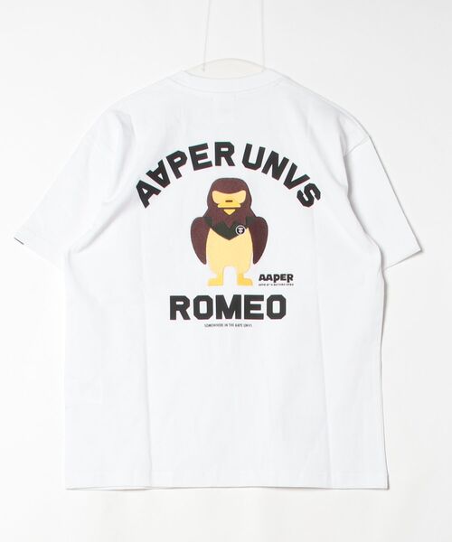 AAPE BY A BATHING APE(エーエイプバイアベイシングエイプ)の「AAPER "ALDO & ROMEO" TEE(Tシャツ/カットソー・メンズ・ブラック/ホワイト・MEDIUM/SMALL/LARGE/X-LARGE/XX-LARGE)」の12枚目の写真