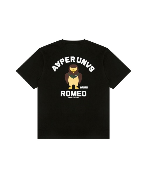 AAPE BY A BATHING APE(エーエイプバイアベイシングエイプ)の「AAPER "ALDO & ROMEO" TEE(Tシャツ/カットソー・メンズ・ブラック/ホワイト・MEDIUM/SMALL/LARGE/X-LARGE/XX-LARGE)」の7枚目の写真