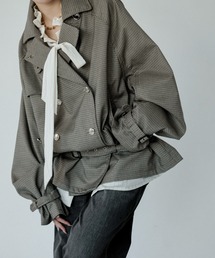 Ezick（エジック）の「Midi trench coat メタルボタンミディトレンチコート（トレンチコート）」