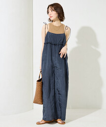 オールインワン・サロペット（ブルー・ネイビー/青色系）ファッション