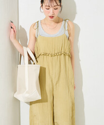 オールインワン・サロペット（イエロー/黄色系）ファッション通販