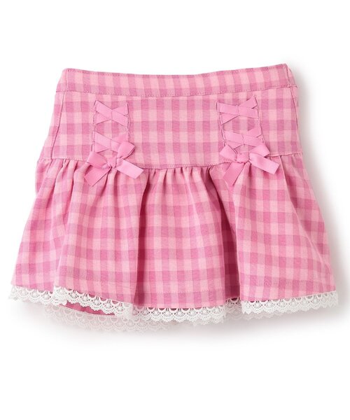 編み上げりぼんスカート（スカート）｜Pupil House（ピューピルハウス