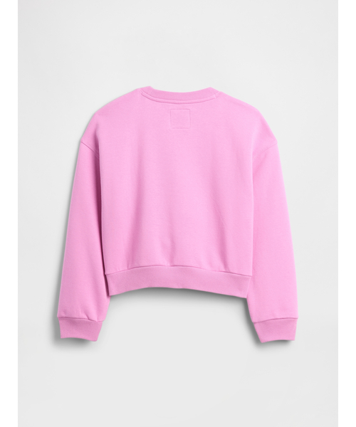 GAP（ギャップ）の「GapKids × ディズニー オーバーサイズ ウェッジ GAPロゴ スウェットシャツ（スウェット・キッズ・ベージュ/ピンク・120cm/130cm/140cm/150cm/160cm）」の6枚目の写真