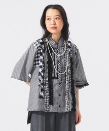 TORI-TO（トリト）の「【別注】TORI-TO / ギンガム フリル シャツ（シャツ/ブラウス）」